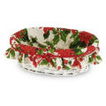 Cesto ovale Stella di Natale (kit da 3)