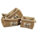 Contenitore per armadio in tessuto beige bici