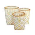 Cesto alto bamboo pezzi, Ø40x47/35x42/30x37 cm