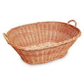 Cesta da forno in vimini rosso con due manici, 90 cm