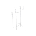 Portasciugamani metallo bianco anticato 3 br, 40x105 cm