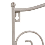 Mensola in ferro bianco anticato, 36x17H30 cm