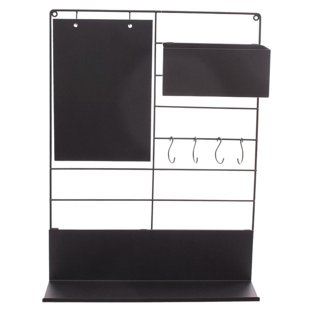 Bacheca in metallo nero, 46X13H65 cm