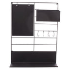 Bacheca in metallo nero, 46X13H65 cm