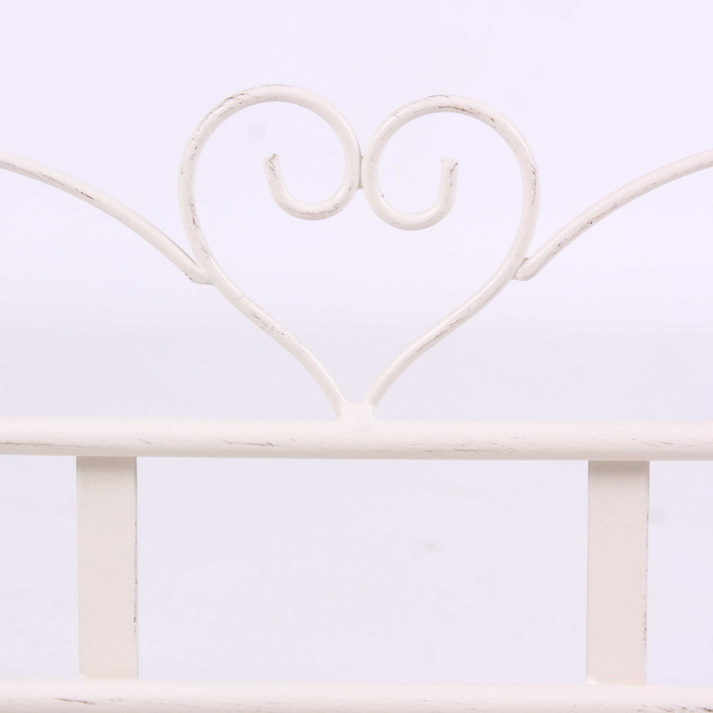 Mensola semirotonda in metallo bianco, 32x17H18,5 cm (kit da 3)