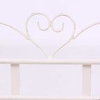 Mensola semirotonda in metallo bianco, 32x17H18,5 cm (kit da 3)