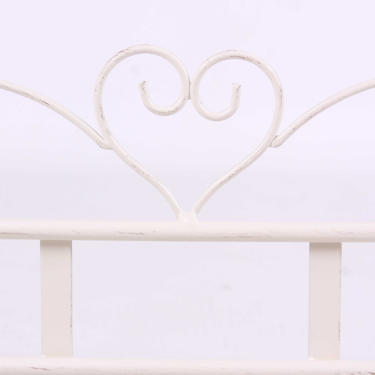 Mensola semirotonda in metallo bianco, 32x17H18,5 cm (kit da 3)