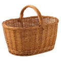 Portalegna in vimini rosso, 40 cm (kit da 3)