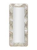 Specchio da parete in metallo argento, 70x6,5x160,5 cm – Argelux Rettangolare