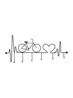 Appendiabiti in metallo nero, 59x3,2x26,5 cm – Bicicletta