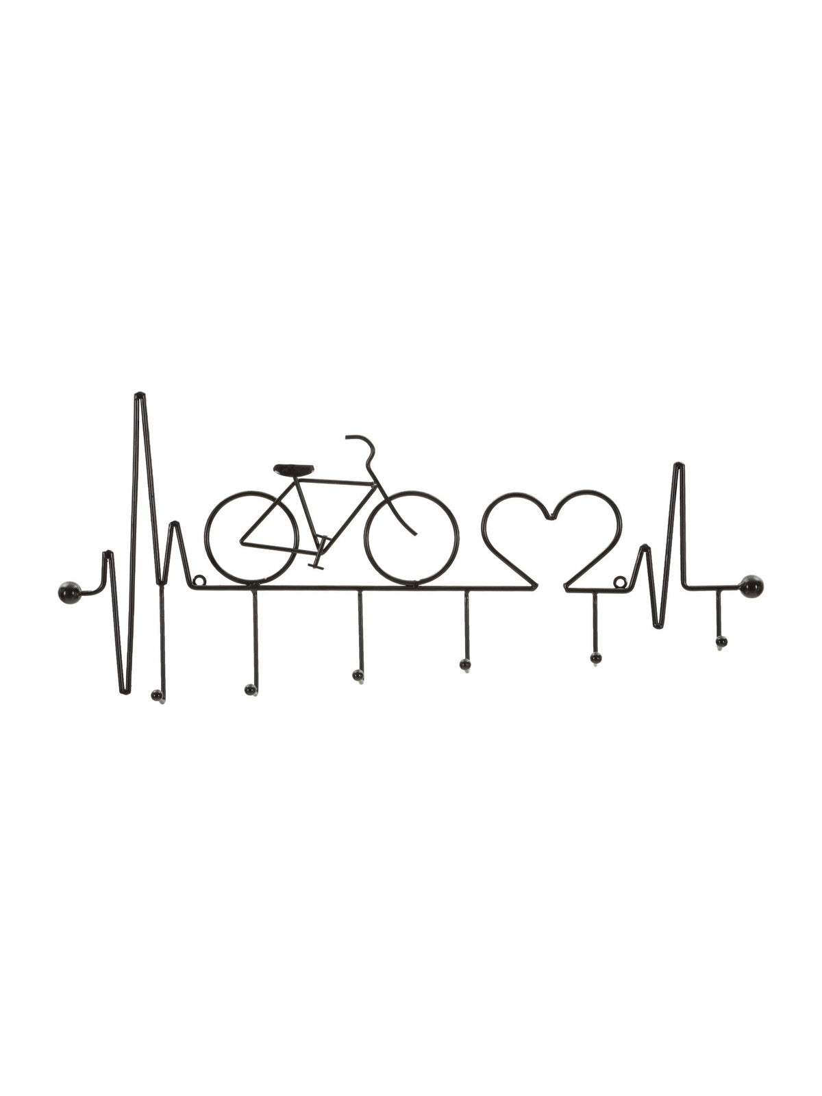 Appendiabiti in metallo nero, 59x3,2x26,5 cm – Bicicletta