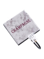 Appendino in metallo Champagne, 10H16 cm (kit da 10)