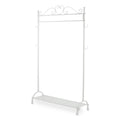 Attaccapanni in ferro bianco anticato, 80x33x162 cm