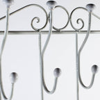 Attaccapanni in metallo bianco, 59x24x167 cm