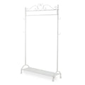 Appendiabiti in metallo bianco, 80x33H162 cm