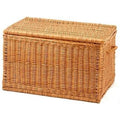 Baule rettangolare in vimini rosso, 60 cm