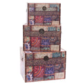 Bauli cassapanca in mdf, set da 3, 60x40x42 cm