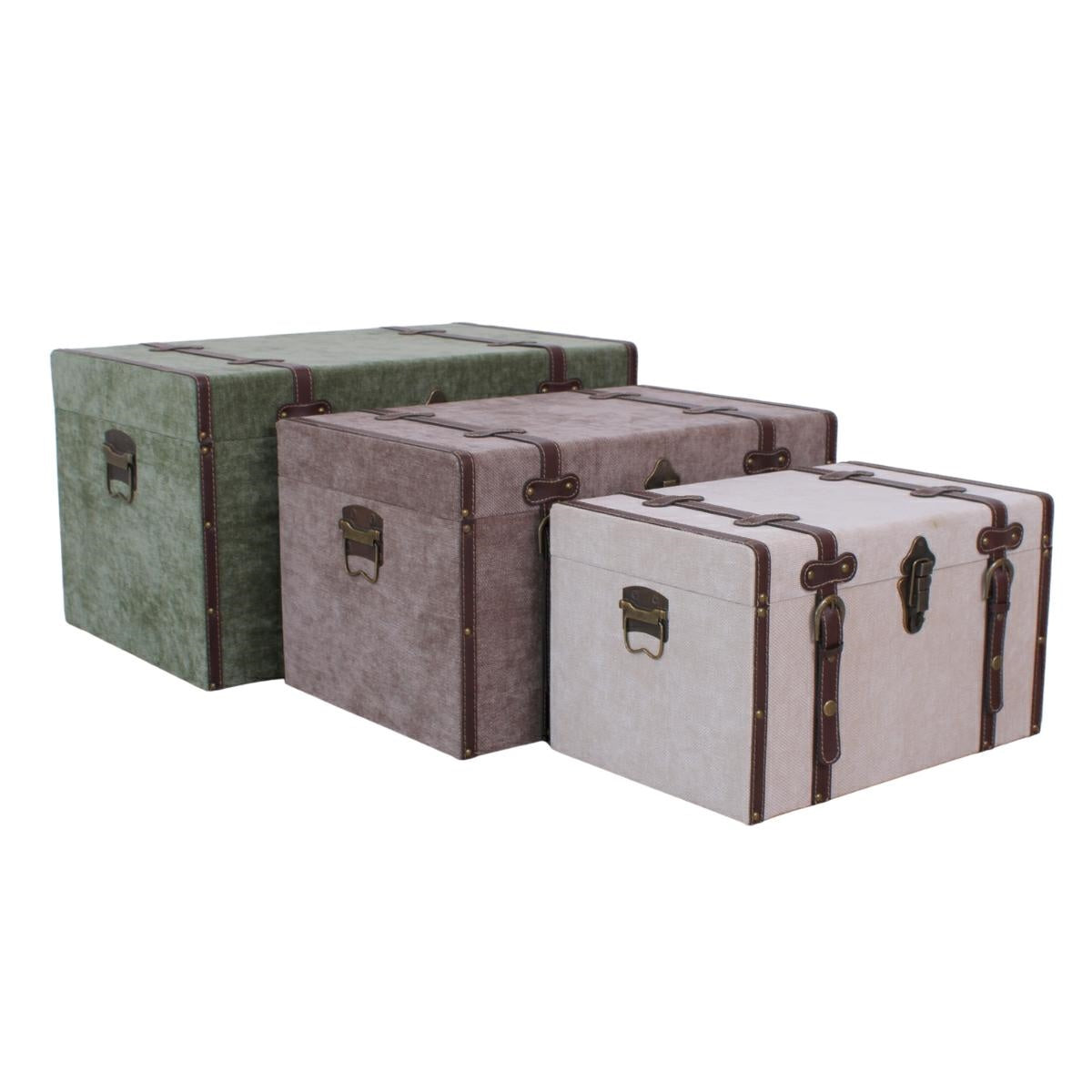 Baule in mdf e velluto 63X40H35 |