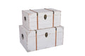 Baule in legno sbiancato 55X36H28 |