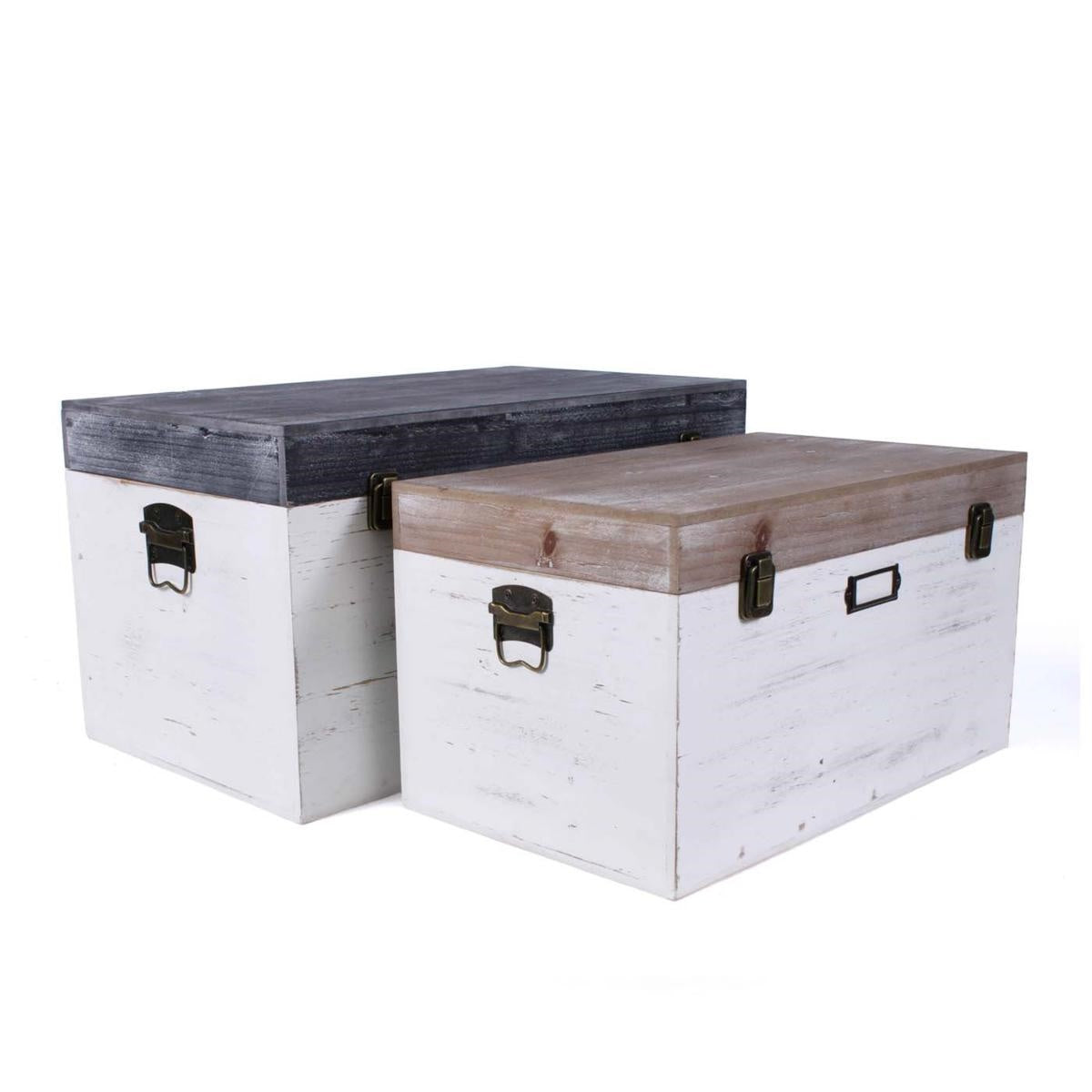 Baule in legno decapé 60X35H33 |