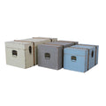 Bauli in legno stile vintage, set di 3, 70x34x30 cm