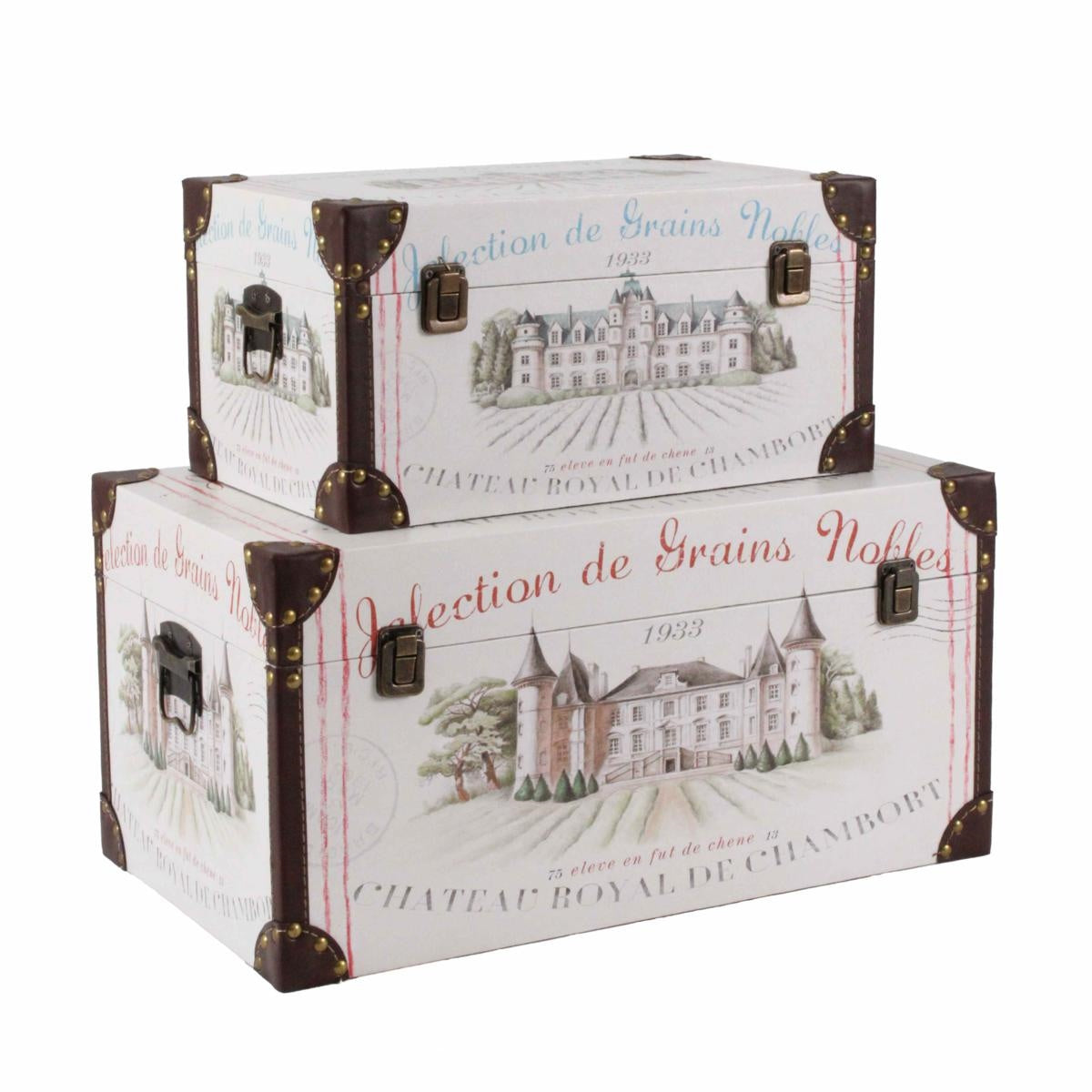 Baule in mdf "Chateau", 48x28x25 cm