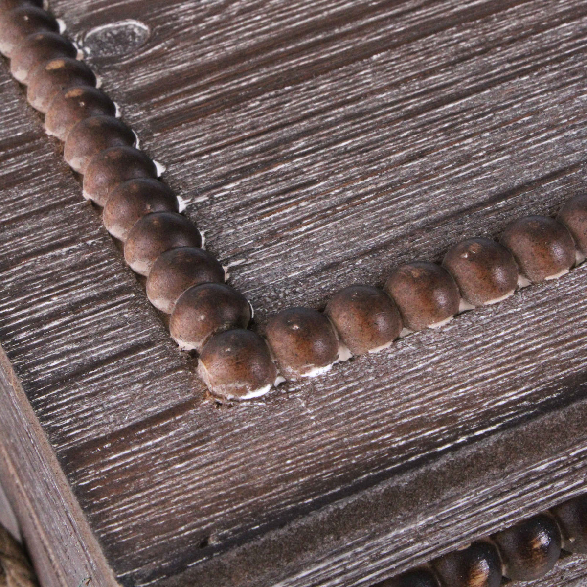 Baule in legno invecchiato, set di 2, 60x35H33 cm