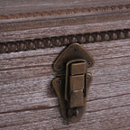 Baule in legno invecchiato, set di 2, 60x35H33 cm