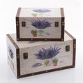 Baule MDF lavanda 47x28h26 composto da: