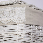 Bauli in vimini Sweet home, set da 2, 60x40x40 cm