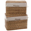 Baule in rattan linea Home, set di 2, 68x42H43 cm
