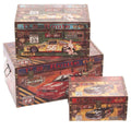 Baule in mdf Route 66, 50x30H25 cm, set di 3