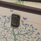Bauli in MDF con stampa albero, set di 2, 48x28x26 cm