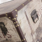 Baule in mdf Paris, 68x42H40 cm, set di 2