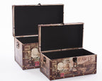 Bauli in MDF Paris, set di 2, 48x28x26 cm