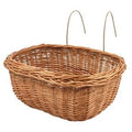 Cesto per bici olandese in vimini rosso, 42 cm