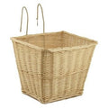 Cesto da bicicletta rettangolare in vimini naturale, 40x31H32 cm (kit da 3)
