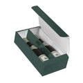 Portabottiglie doppio in cartone verde, 20x36,5H10 cm (kit da 10)