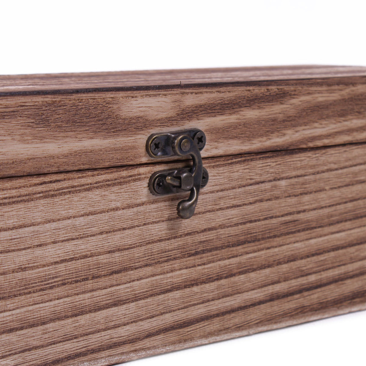 Portabottiglia in legno di Paulownia brunito, 36x10x10 cm (kit da 5)