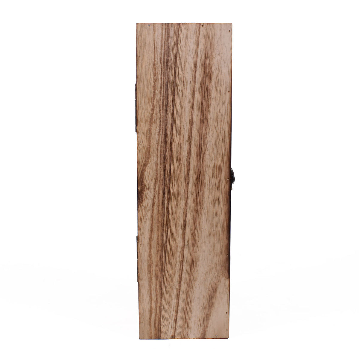 Portabottiglia in legno di Paulownia brunito, 36x10x10 cm (kit da 5)