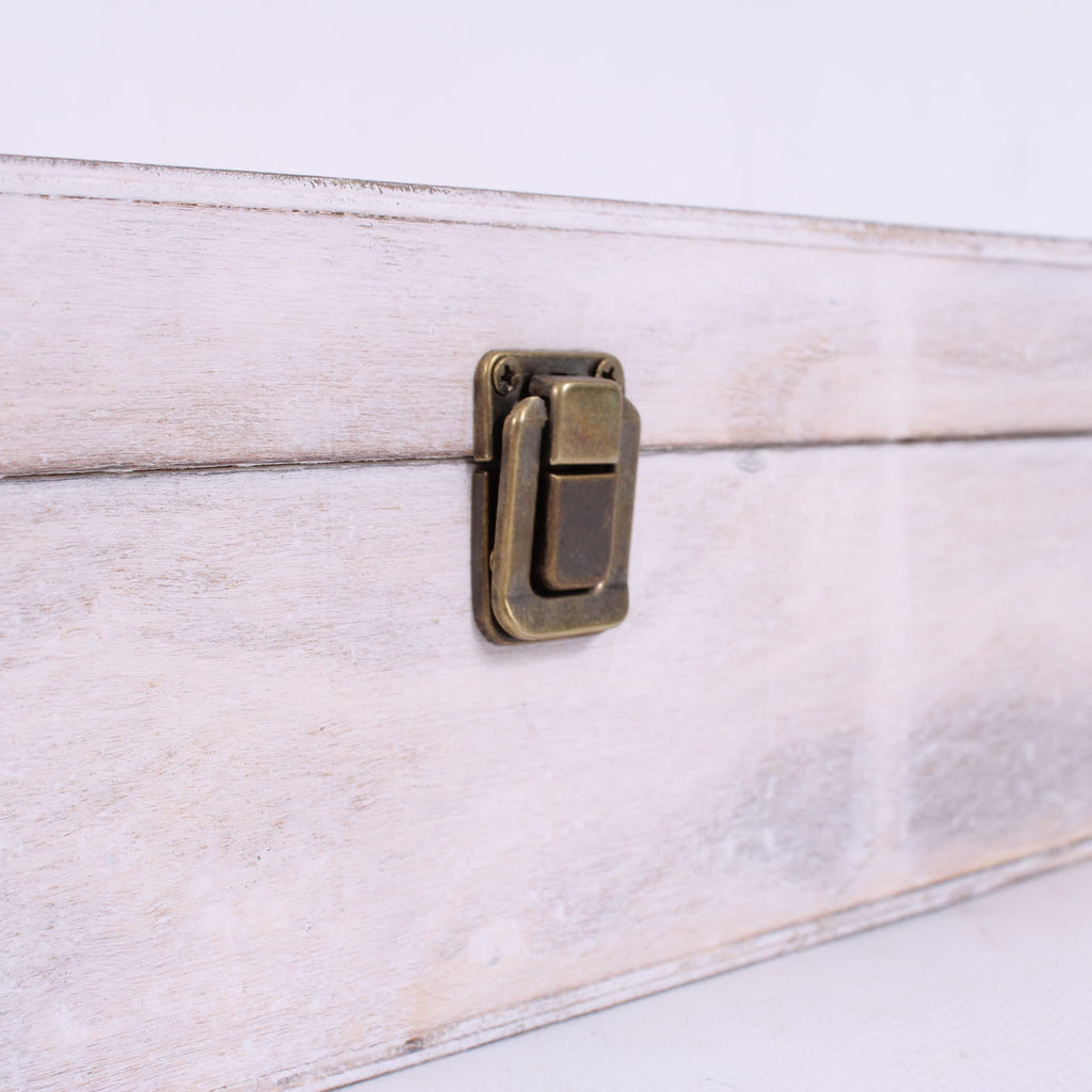 Portabottiglia in legno di paulownia per 3 bottiglie, 36x30x10 cm