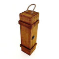 Cassetta abete brunita 1 bottiglia, 37x11,5x10 cm
