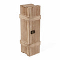 Portabottiglie singolo in legno, 38H12 cm (kit da 3)
