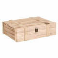 Portabottiglie triplo in legno, 38x31 cm