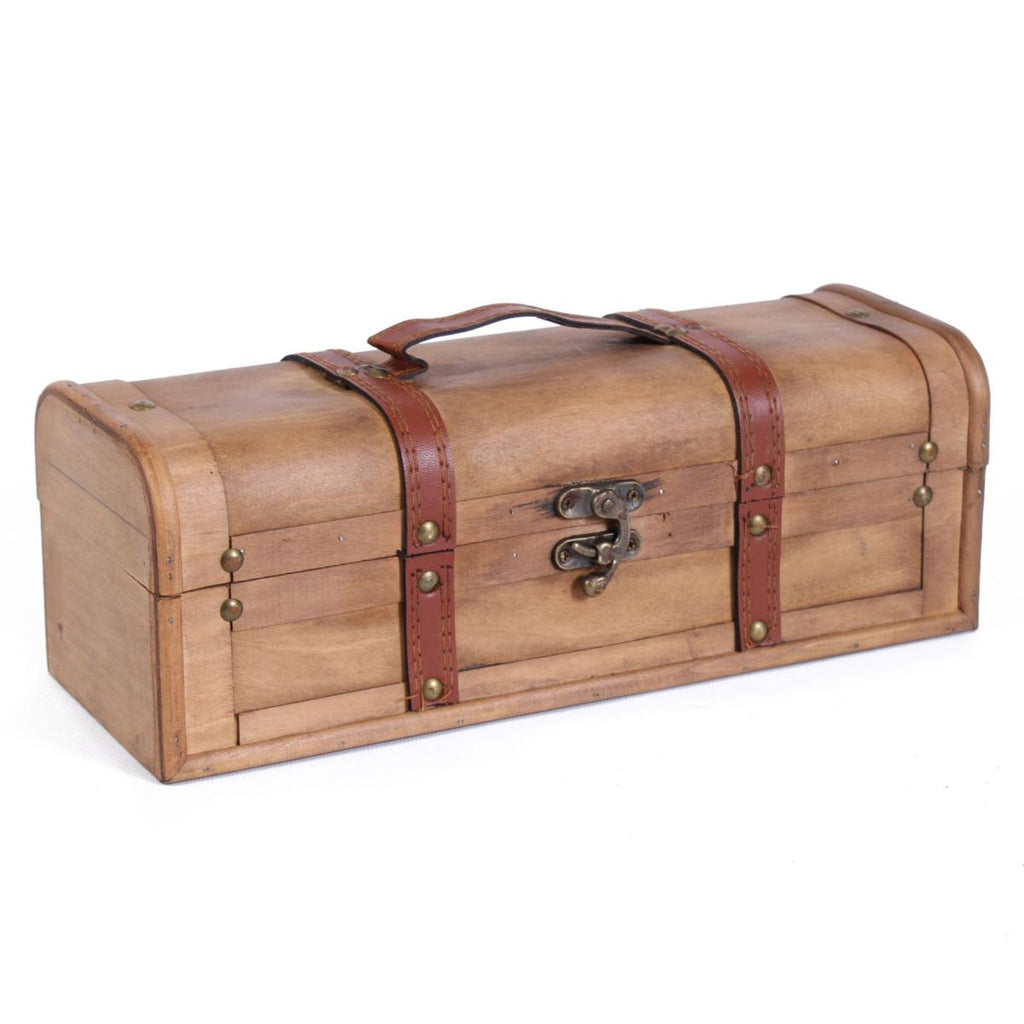 Portabottiglie singolo in legno marrone, 35x13H12 cm (kit da 3)