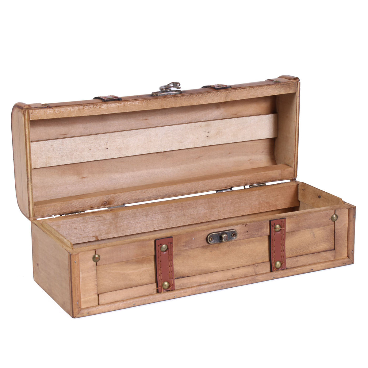 Portabottiglie singolo in legno marrone, 35x13H12 cm (kit da 3)