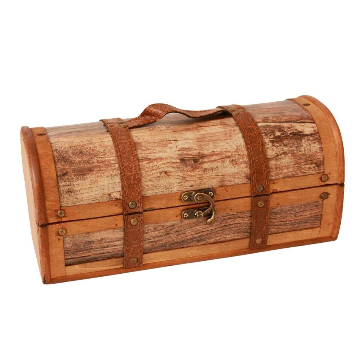 Portabottiglie singolo in legno bombato, 34x15H15 cm (kit da 3)