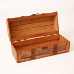 Portabottiglie singolo in legno bombato, 34x15H15 cm (kit da 3)