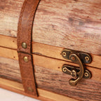 Portabottiglie singolo in legno bombato, 34x15H15 cm (kit da 3)