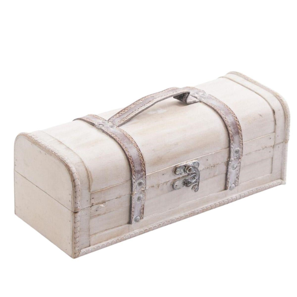 Portabottiglie singolo in legno, 33x13x12 cm (kit da 3)